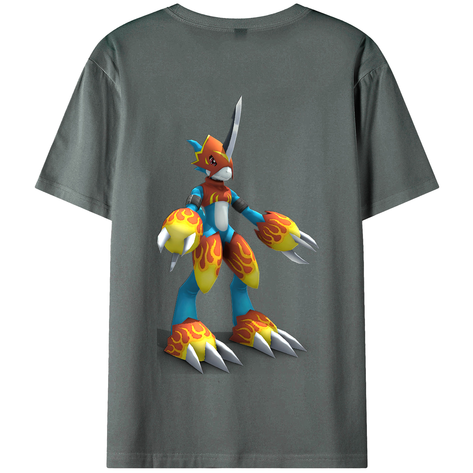 （画像用） Digimon デジタルモンスター/デジモン 綿100％半袖Tシャツ（背面プリント）